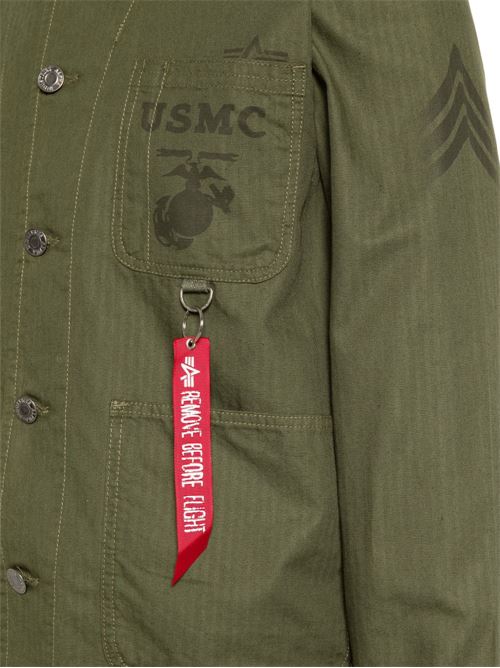 Overshirt uomo Alpha Industries verde militare Alpha Industries | 266113142